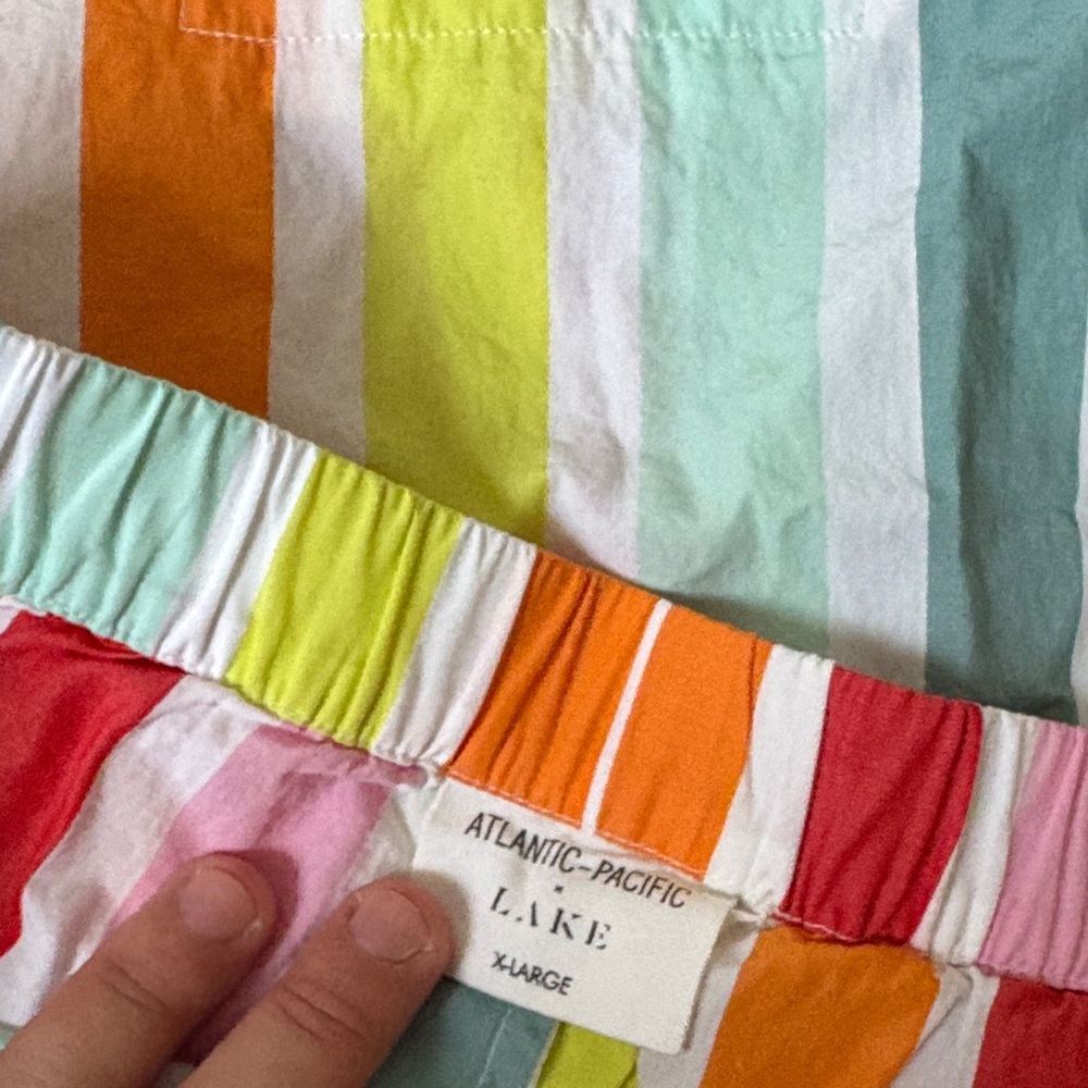 Lake x Atlantic Pacific Striped Women's Pajama Set - Picture 2 of 7